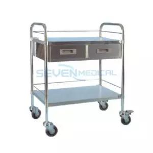 지엠 IC-671 회진카 서랍2식 라헨들형 병원카트 750mm X 450mm