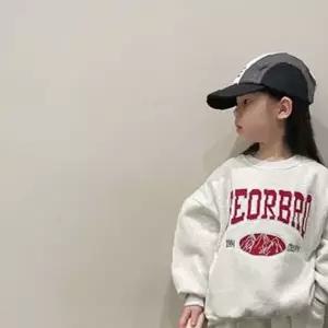 쌍문상회 등원룩 레드스펠링 맨투맨 아동 조거팬츠 상하세트 205276