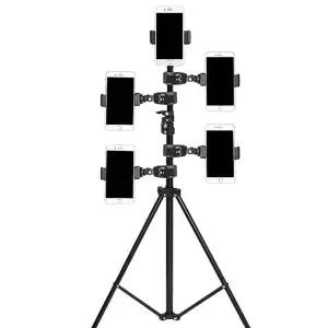스마트폰 거치대 고정 장착 런닝머신 유모차 손잡이 핸들 바