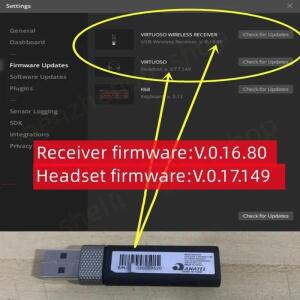 커세어 블랙용 USB 리시버 동글 어댑터 무선 헤드셋 VIRTUOSO