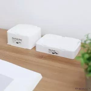 [하프클럽/]원터치 머리끈 면봉 커버케이스 심플 화장솜 렌즈보관