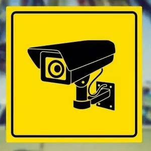 PVC 방수 코팅 CCTV 설치 알림 표시 스티커