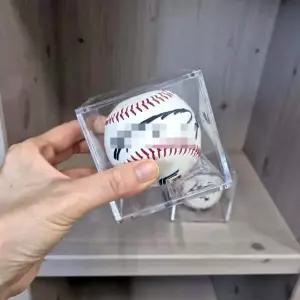 고급형 투명 아크릴 야구 싸인볼 보관 케이스 장식