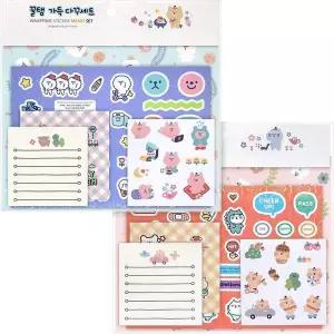 다이어리데코세트 332MGY08 다이어리꾸미기용스티커 다이어리꾸미기세트
