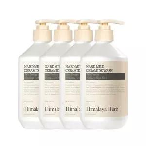 히말라야 허브 나드 마일드 세라마이드 무향 바디워시 500ml x4개