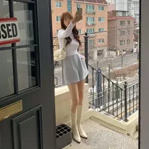 [옷자락]여자 봄여름 밴딩 핀턱 와이드 슬랙스 반바지