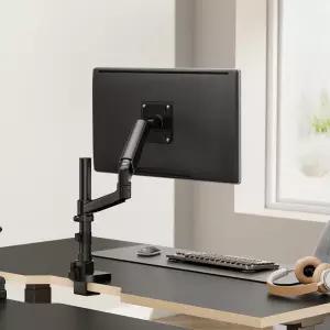 엔산마운트 이지폴암 EZP-15 싱글 파이프형 폴타입 모니터암 모니터거치대 블랙 화이트