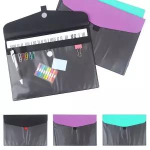 2칸 900VKG03 클리어 화일케이스 A4 문서파일 칸분리 서류화일