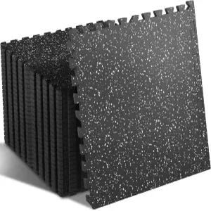 슈퍼자레 0.4 두께 24개 96제곱피트 고무탑 운동기구 매트 고무탑이 있는 고밀도 EVA 폼 홈 체육관용 연동