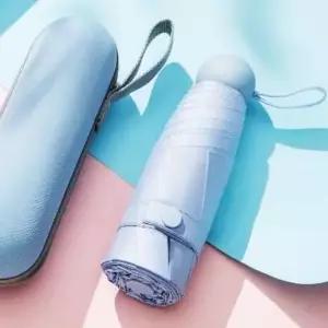 캡슐형 스카이블루 양산 5단 초경량양산 캡슐양산 암막 초경량우산 초경량양산 캡슐양산