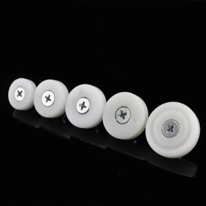 4Pcs 19/22/25/26/29mm M6 외부 스레드 나일론 서랍 베어링 도르래 문서 캐비닛 이동 휠 슬라이딩 문 롤러