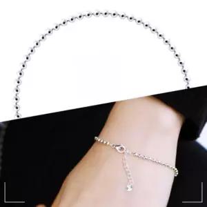 팔찌 92.5 친구생일 실버 백일선물 데일리 볼 은 미러볼 2mm A2WC03C2B7