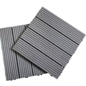 조립식 우드스타일 테라스 바닥재 그레이 베란다 데크타일 마당 바닥재 데크타일