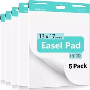 끈적끈적한 이젤 패드 교사용 셀프 스틱 차트 용지 13 x 17 화이트보드용 슈퍼 파워 앵커 교실 사무실