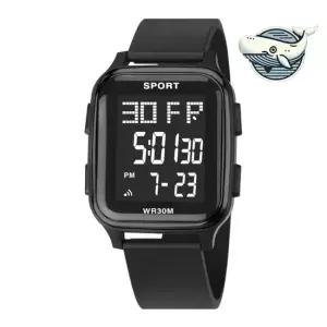 디지털 스포츠 손목 시계 남자 학생용 심플 손목시계 전자시계 여자시계 남자시계