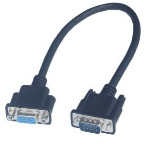풀HD VGA D 서브 RGB 프로젝터 숏 비디오 케이블 코드 모니터용 수-암 내부 15 핀 30cm