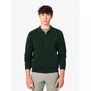 라코스테 LACOSTE [라코스테 공식] 남성 버튼 카라 가디건 AH092E-55N L7A 390102