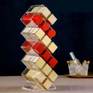 화장품 립스틱 립글 로즈 화장대 16 칸 투명 정리대 보관함 정리함 거치대 진열대