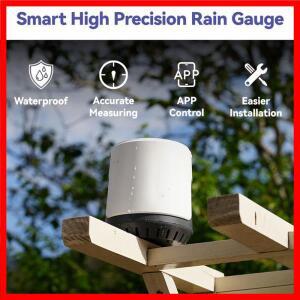 CQMF-스마트 무선 디지털 강우계 야외 센서 앱 지원-정확한 실시간 모니터링 시스템
