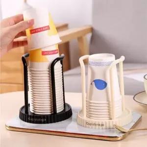 스탠드 종이컵 거치대 케이스 디스펜서 홀더 보관함 꽂이 받침대 트레이 회사탕비실 정리대 일회용컵 정리