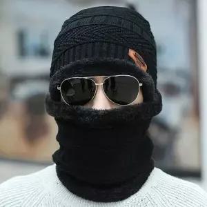 [도매라인]*땡처리 넥워머비니세트 넥워머+비니 남성 바라클라바 겨울모자 털비니 귀마개 목도리