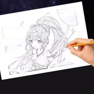 드로잉 보드 그림 그리기 스케치 카피용 LED