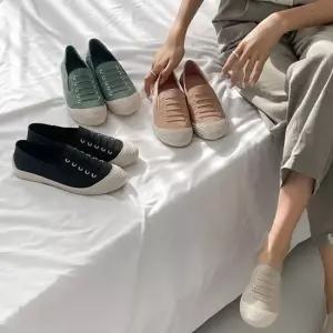 여자운동화 커플신발 가을신상 끈없는운동화 캐쥬얼