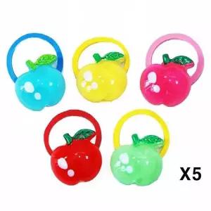 랜덤 미니사과 고무줄 머리끈 문펫 강아지 X5 애견 펫고무줄