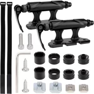 도로 MTB 및 하이브리드 자전거용 어댑터 4개가 장착된 자동차 자전거 루프 랙 트럭 침대 다이오티 2PCS