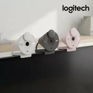 (국내정품) 로지텍 BRIO 300 웹캠 3컬러 FHD 1080p USB-C 렌즈덮개 온라인수업 화상회의 재택근무