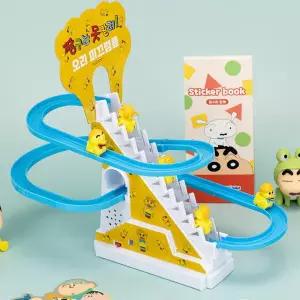 /레토 짱구 오리 자동 계단 미끄럼틀 장난감 피규어