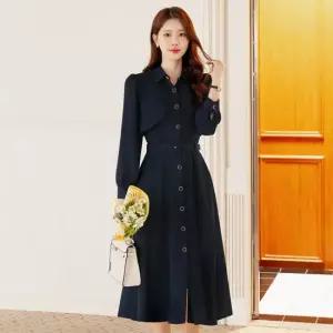 XXL까지) 세레넬 플랩 벨트 셔츠형 원피스 봄 가을 하객룩 오피스룩 모임룩 격식룩 빅사이즈