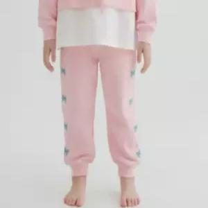 리틀밥독 키즈 봄가을옷 베르PT 여아 유아 조거핏 핑크 간절기 면바지 B251MWP06