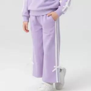 리틀밥독 키즈 봄가을옷 큐링PT 여아 유아 부츠컷 보라 간절기 면바지 B251MPT12