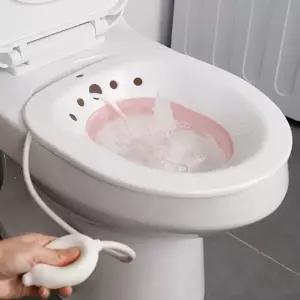 가정용 접이식 좌욕기 수동펌프 임산부용 편안한 비데