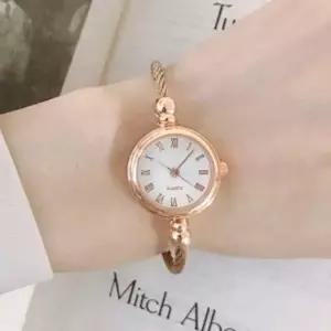 와이어 뱅글 여성 손목시계 로즈골드/로마숫자 손목시계 패션시계