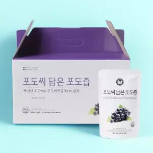 김재식헬스푸드 국내산 포도씨 추출액 10% 함유된 포도씨 담은 포도즙 과채음료 100ml