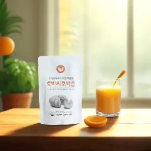 김재식헬스푸드 선물 저온착즙 100% 국내산 늙은호박씨호박즙 과채과즙 100ml 30팩 1