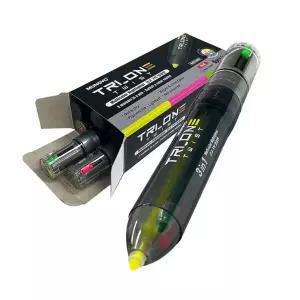 필기용 형광펜 3색 노크식 컬러 6개입디자인문구 세트 용품 팬시 칼라