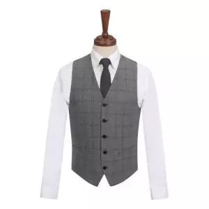 24FW 글랜체크 수트 베스트 FJVAH1338IC