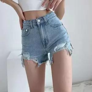 여성 캐주얼 연청 데님 숏팬츠 핫팬츠 반바지 여름 청반 버뮤다