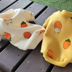 코코아허니 B05E 당근 토끼 기모티애완견옷 강아지의류 애견 패션 반려견 셔츠