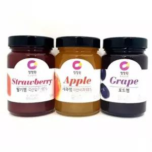 포도잼 청정원 토스트 식빵 딸기잼 사과잼 1개