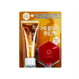 제일 가죽 클리너 앤 왁싱 크림 100g카시트청소 관리 가방 세차용품 자동차 차량