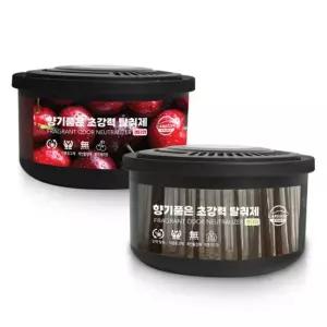 카쏙 향기품은 고체형 탈취제 블랙체리선물용방향제 실내냄새제거 공기정화제 자동차 새차