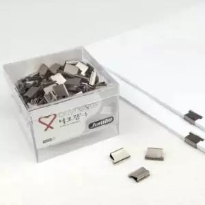 점보 실버날 크립 중 종이클 사무용집게서류 문서 용집 사무용 문구 깔끔한자료정리 철집 이지기 클퍼 컬러