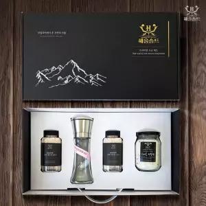 블랙 트러플 소금+히말라야 핑크솔트+그라인더- 명절 선물세트 설 추석 선물 셋트