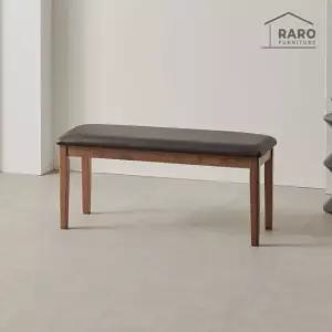 라로퍼니처 로망 고무나무 원목 방석 2인용 벤치 식탁 의자 2인 밴치