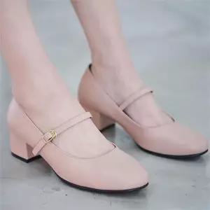 [오노마] ONM 펌프스 발등스트랩 미들굽 로퍼힐 데일리 봄신발 (S8532766)