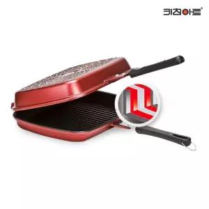 키친아트후라이팬 금상첨화 다이아몬드코팅 피쉬 양면팬